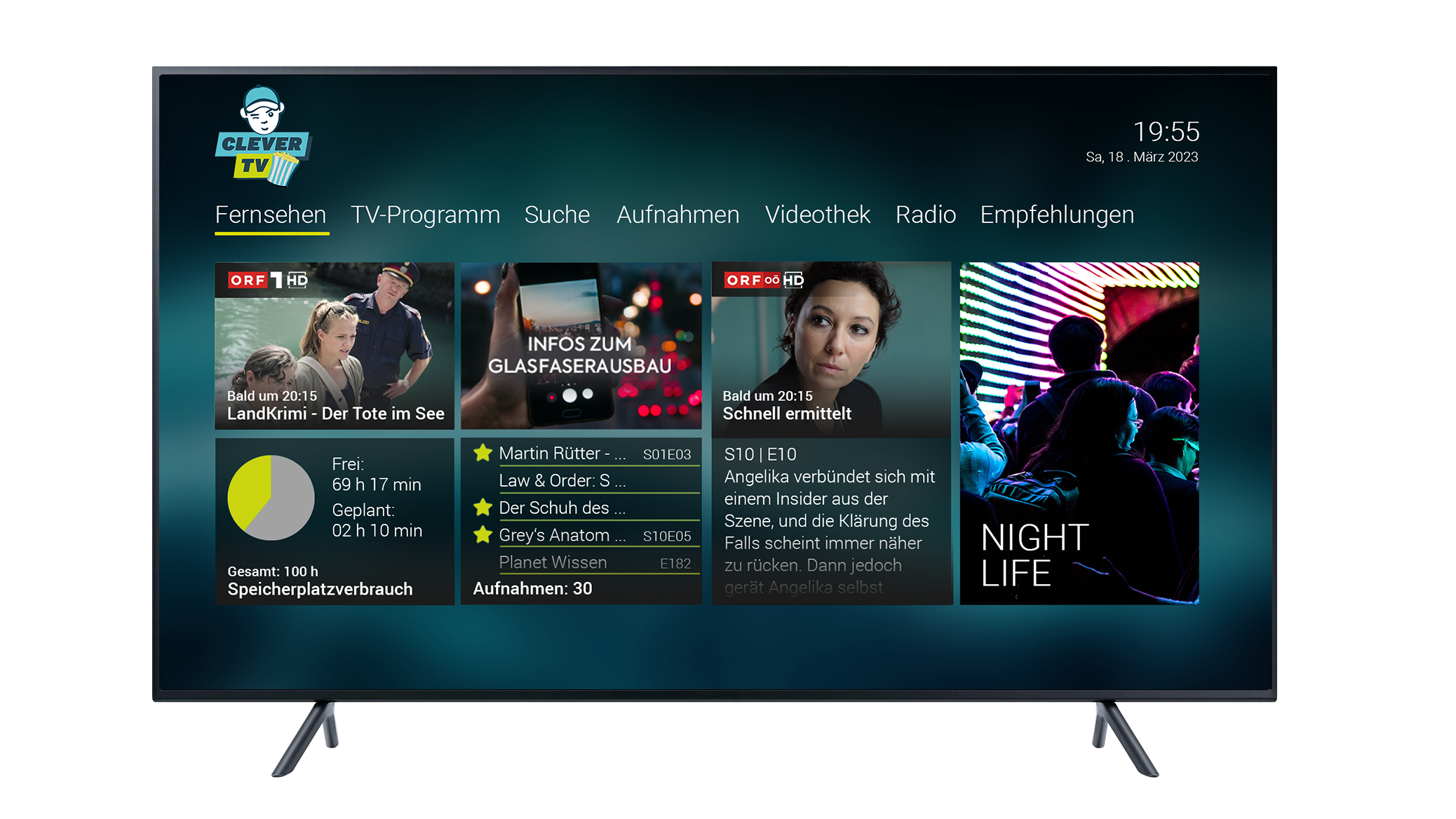Interface Clever TV
